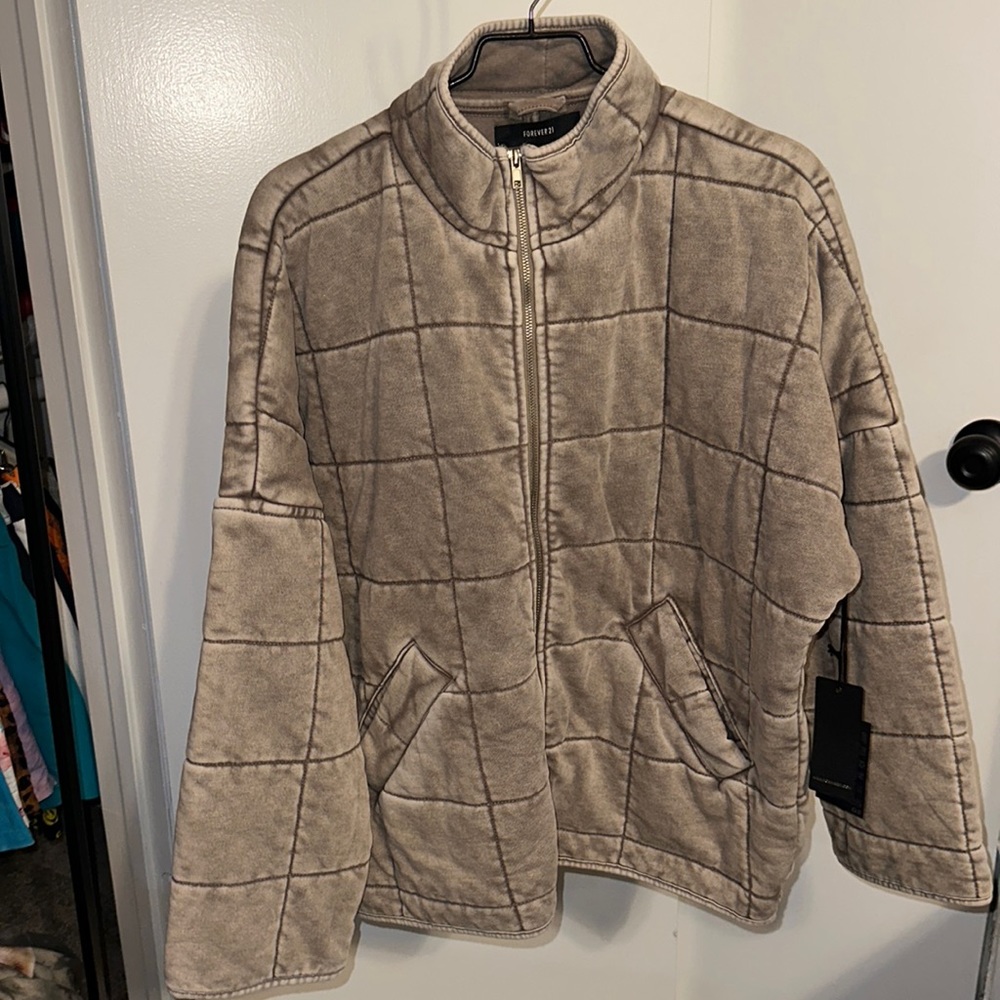 Dolman Quilted Knit Jacket FP inspired